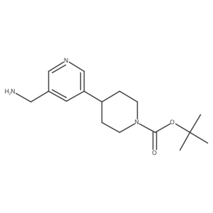 Tert-butyl 4-[5-(aminomethyl)pyridin-3-yl]piperidine-1-carboxylate Structure