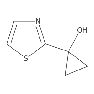 1-(1,3-Thiazol-2-yl)cyclopropan-1-ol Structure