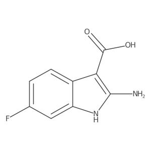 2-amino-6-fluoro-1H-indole-3-carboxylic acid结构式