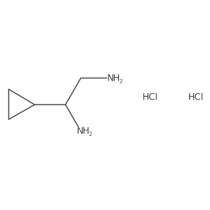 (S)-1-Cyclopropylethane-1,2-diamine dihydrochloride Structure