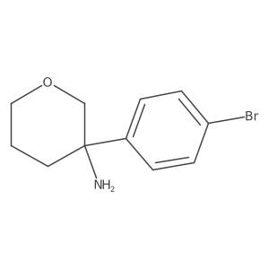 3-(4-bromophenyl)tetrahydro-2H-Pyran-3-amine Structure