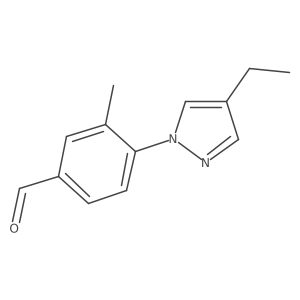 4-(4-ethyl-1H-pyrazol-1-yl)-3-methylbenzaldehyde Structure