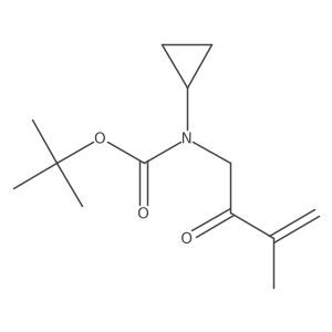 tert-butyl N-cyclopropyl-N-(3-methyl-2-oxobut-3-en-1-yl)carbamate Structure
