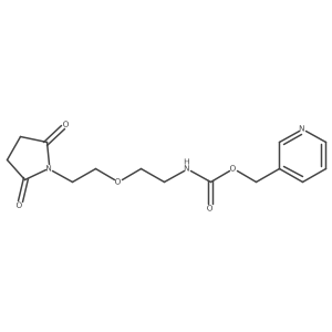 Pyridin-3-ylmethyl (2-(2-(2,5-dioxopyrrolidin-1-yl)ethoxy)ethyl)carbamate Structure