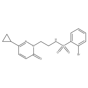 2-bromo-N-(2-(3-cyclopropyl-6-oxopyridazin-1(6H)-yl)ethyl)benzenesulfonamide Structure