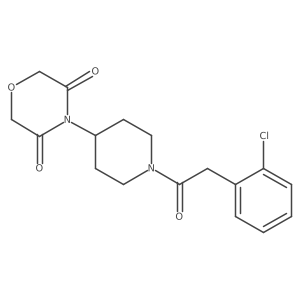 4-(1-(2-(2-Chlorophenyl)acetyl)piperidin-4-yl)morpholine-3,5-dione Structure