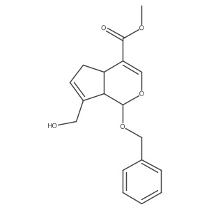 (1R,4aS,7aS)-Methyl 1-(benzyloxy)-7-(hydroxymethyl)-1,4a,5,7a-tetrahydrocyclopenta[c]pyran-4-carboxylate结构式