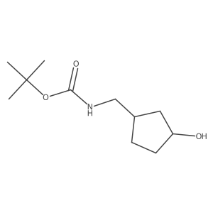tert-butyl N-{[(1S,3R)-3-hydroxycyclopentyl]methyl}carbamate Structure
