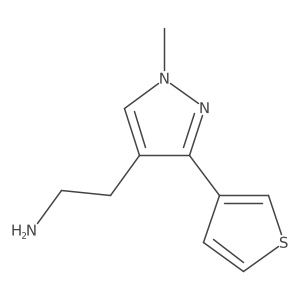 2-(1-methyl-3-(thiophen-3-yl)-1H-pyrazol-4-yl)ethan-1-amine Structure
