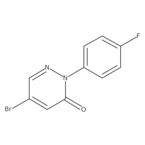 5-Bromo-2-(4-fluorophenyl)pyridazin-3(2H)-one Structure