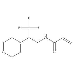 N-[3,3,3-trifluoro-2-(morpholin-4-yl)propyl]prop-2-enamide Structure