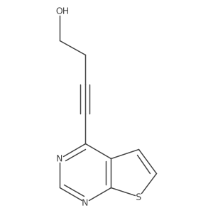 4-{Thieno[2,3-d]pyrimidin-4-yl}but-3-yn-1-ol Structure