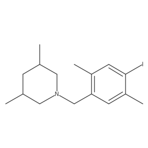 1-[(4-Iodo-2,5-dimethylphenyl)methyl]-3,5-dimethylpiperidine Structure
