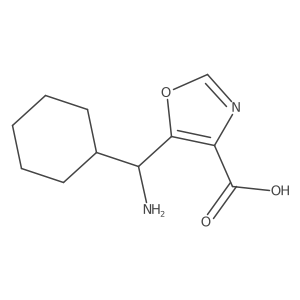 5-[Amino(cyclohexyl)methyl]-1,3-oxazole-4-carboxylic acid结构式