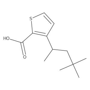 3-(4,4-Dimethylpentan-2-yl)thiophene-2-carboxylic acid结构式
