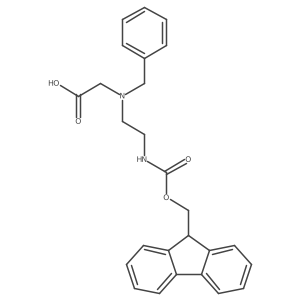 2-[Benzyl-[2-(9H-fluoren-9-ylmethoxycarbonylamino)ethyl]amino]acetic acid Structure