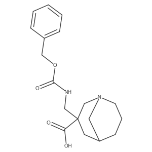 3-({[(Benzyloxy)carbonyl]amino}methyl)-1-azabicyclo[3.3.1]nonane-3-carboxylic acid结构式