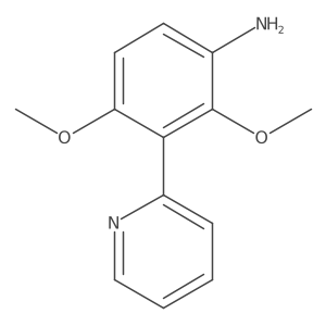 2,4-Dimethoxy-3-(pyridin-2-yl)aniline Structure