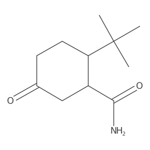 2-Tert-butyl-5-oxocyclohexane-1-carboxamide Structure