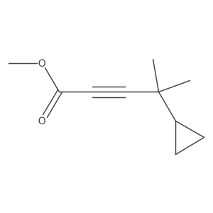Methyl 4-cyclopropyl-4-methylpent-2-ynoate结构式