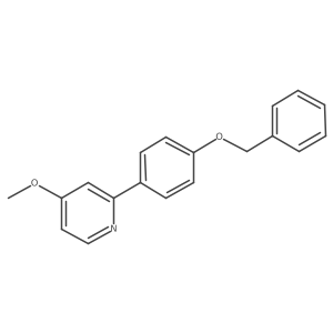 2-(4-Benzyloxyphenyl)-4-methoxypyridine结构式