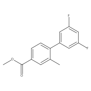 Methyl 4-(3,5-difluorophenyl)-3-methylbenzoate Structure