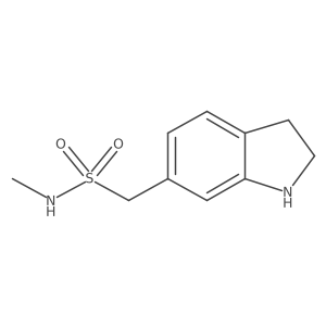 1h-Indole-6-methanesulfonamide,2,3-dihydro-n-methyl- Structure