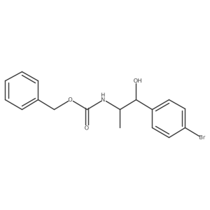benzyl N-[1-(4-bromophenyl)-1-hydroxypropan-2-yl]carbamate结构式