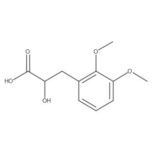 3-(2,3-Dimethoxyphenyl)-2-hydroxypropanoic acid Structure