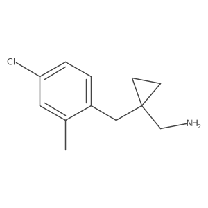 {1-[(4-Chloro-2-methylphenyl)methyl]cyclopropyl}methanamine结构式