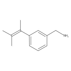 [3-(3-Methylbut-2-en-2-yl)phenyl]methanamine结构式
