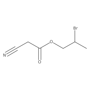 2-Bromopropyl 2-cyanoacetate结构式