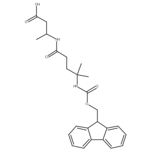 (3S)-3-[4-({[(9H-fluoren-9-yl)methoxy]carbonyl}amino)-4-methylpentanamido]butanoic acid结构式
