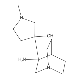 3-{3-Amino-1-azabicyclo[2.2.2]octan-3-yl}-1-methylpyrrolidin-3-ol Structure