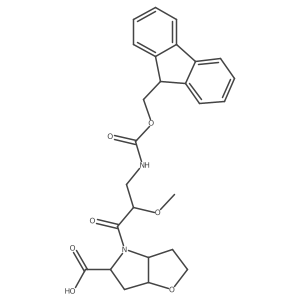 4-[3-({[(9H-fluoren-9-yl)methoxy]carbonyl}amino)-2-methoxypropanoyl]-hexahydro-2H-furo[3,2-b]pyrrole-5-carboxylic acid Structure