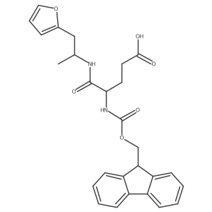 4-({[(9H-fluoren-9-yl)methoxy]carbonyl}amino)-4-{[1-(furan-2-yl)propan-2-yl]carbamoyl}butanoic acid Structure