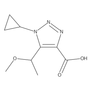 1-cyclopropyl-5-(1-methoxyethyl)-1H-1,2,3-triazole-4-carboxylic acid Structure