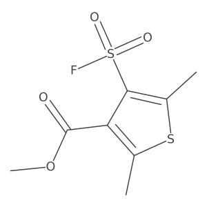 Methyl 4-(fluorosulfonyl)-2,5-dimethylthiophene-3-carboxylate结构式