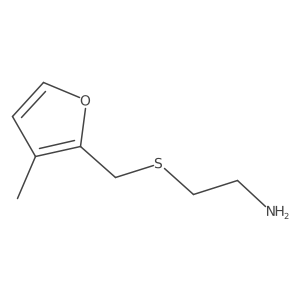 2-{[(3-Methylfuran-2-yl)methyl]sulfanyl}ethan-1-amine Structure