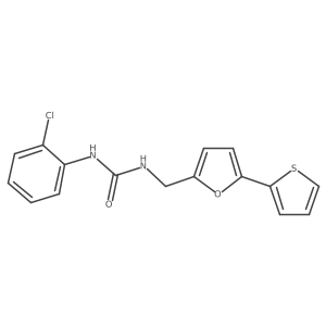 1-(2-Chlorophenyl)-3-((5-(thiophen-2-yl)furan-2-yl)methyl)urea Structure
