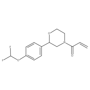 1-[2-[4-(Difluoromethoxy)phenyl]morpholin-4-yl]prop-2-en-1-one Structure