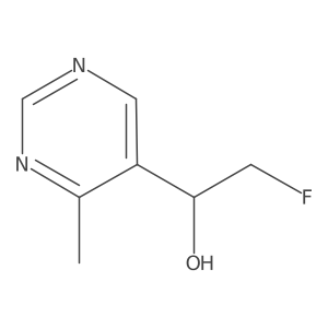 2-Fluoro-1-(4-methylpyrimidin-5-yl)ethan-1-ol Structure
