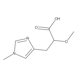 2-methoxy-3-(1-methyl-1H-imidazol-4-yl)propanoic acid结构式