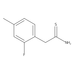 2-(2-Fluoro-4-methylphenyl)ethanethioamide结构式