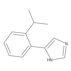 4-[2-(propan-2-yl)phenyl]-1H-imidazole结构式