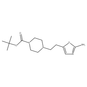 Tert-butyl 4-[2-(2-amino-1,3-oxazol-5-yl)ethyl]piperazine-1-carboxylate Structure