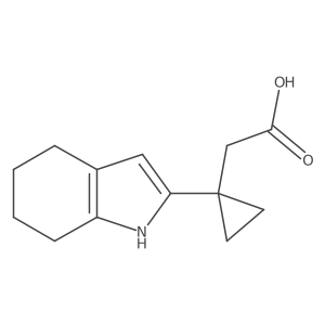 2-[1-(4,5,6,7-tetrahydro-1H-indol-2-yl)cyclopropyl]acetic acid结构式