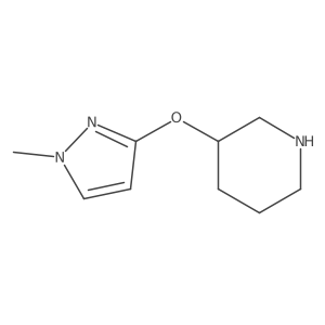 3-[(1-methyl-1H-pyrazol-3-yl)oxy]piperidine Structure