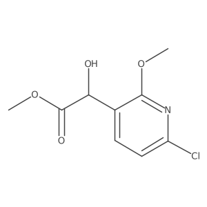 Methyl 2-(6-chloro-2-methoxypyridin-3-yl)-2-hydroxyacetate结构式
