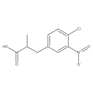 3-(4-Chloro-3-nitrophenyl)-2-methylpropanoic acid结构式